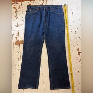 Vintage Levis 20517-0217 Saddleman Jeans, Orange Tab, Made in USA, Size 38/34